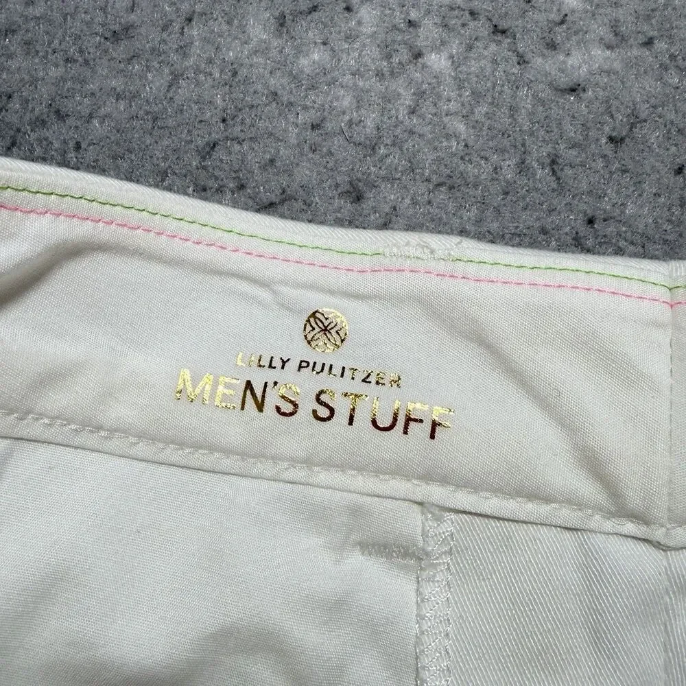 Lilly Pulitzer Volk Shorts Men’s 30 White Resort Chino 9